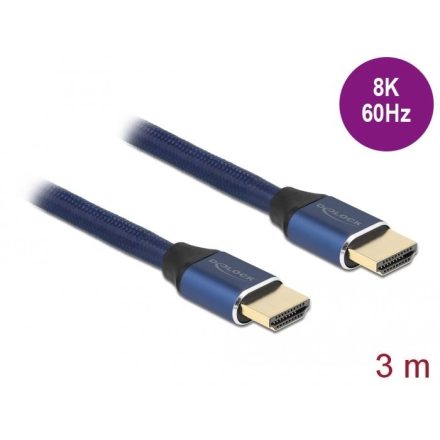 Delock Ultra nagy sebességű HDMI kábel 48 Gbps 8K 60 Hz kék 3 m (85448)