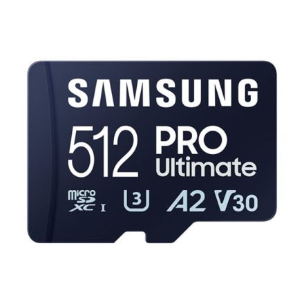 512GB Samsung microSDXC PRO Ultimate CL10 U3 A2 V30 memóriakártya + kártyaolvasó (MB-MY512SB/WW)