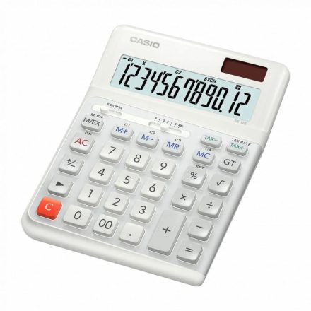 Casio DE-12E-WE asztali számológép, fehér