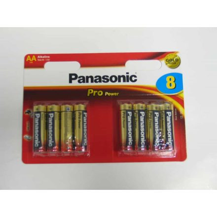 Panasonic 1.5V Alkáli AA ceruza elem Pro Power (8db / csomag)  (LR6PPG/8BW)