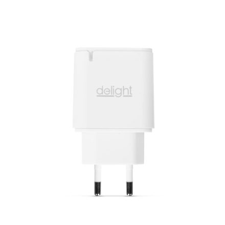 Delight 55047WH hálózati adapter USB-A - USB-C fehér