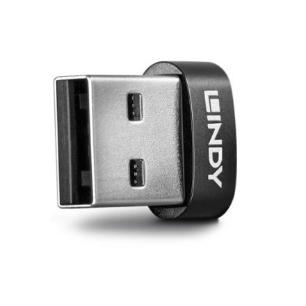 Lindy USB 2.0 Type C anya- USB-A apa adapter fekete (41884)