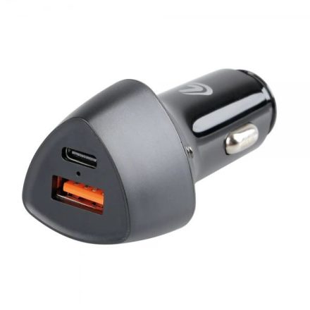 Lampa univerzális szivargyújtós gyorstöltő 12/24V 36W USB/USB-C (0138716)