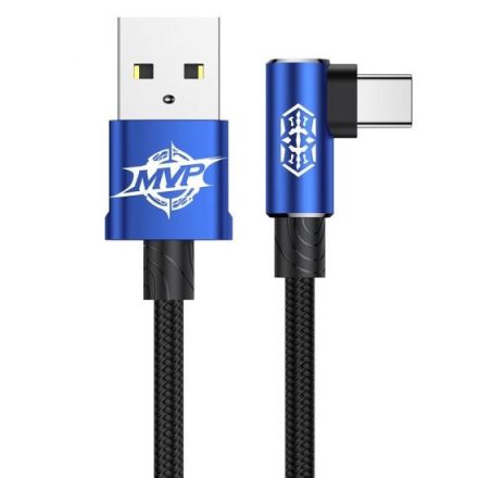 Baseus USB-A - USB-C derékszögű kábel 1m kék (CATMVP-A03)