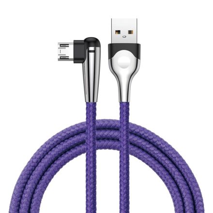 Baseus USB-A - MicroUSB derékszögű kábel 1m lila (CAMMVP-A03)