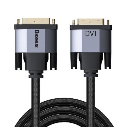 Baseus videó kábel DVI-DVI kétirányú 2m szürke (CAKSX-R0G)