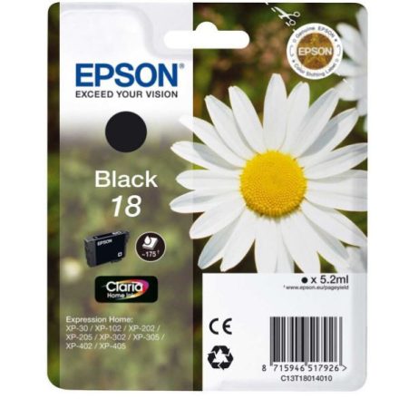 Epson T1801 fekete tintapatron 5,2ml (C13T18014012)