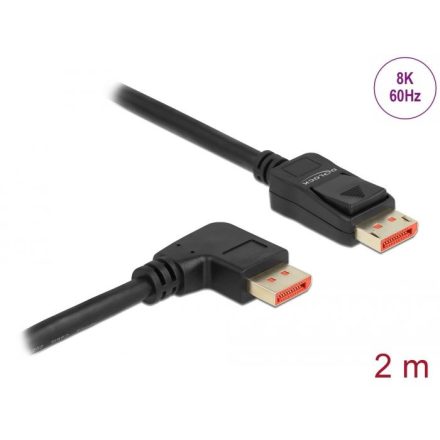 Delock DisplayPort kábel8K 60 Hz 2m (87063)