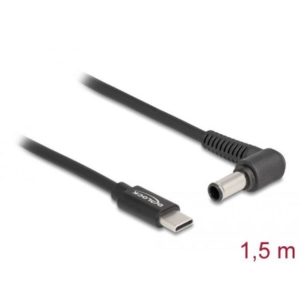 Delock Laptop töltőkábel USB Type-C  apa - Sony 6,0 x 4,3 mm apa (87981)