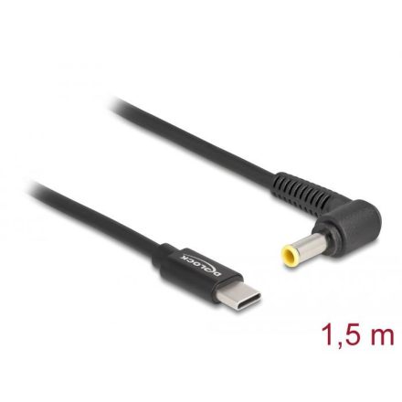 Delock Laptop töltőkábel USB Type-C  apa - Samsung 5,5 x 3,0mm apa (87980)