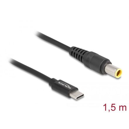 Delock Laptop töltőkábel USB Type-C  apa - IBM 7,9 x 5,5mm apa (87979)