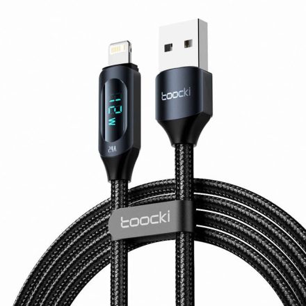 Toocki töltőkábel USB A - Lightning 12W 1m fekete (TXCL-XY01)