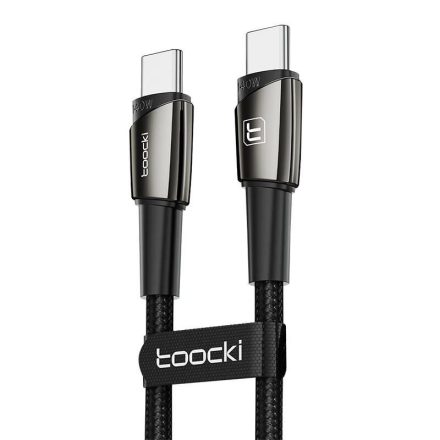Toocki töltőkábel USB-C - USB-C 140W 1m fekete (TXCTT 14-LG01)
