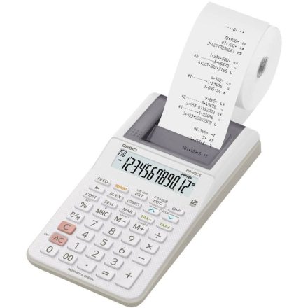 Casio HR-8RCE-WE nyomtatós számológép fehér