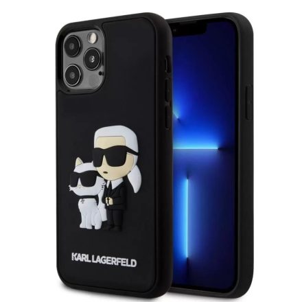 Karl Lagerfeld Apple iPhone 12 / 12 Pro tok fekete (KLHCP12M3DRKCNK)