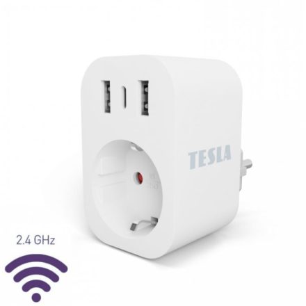 Tesla Smart konnektor 2xUSB-A - USB-C kimenettel (TSL-SPL-SP300-3USB)