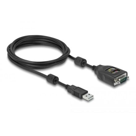 Delock USB 2.0 A-típusú-soros RS-232 D-Sub 9 tűs adapter 2.5 kV 2m (64154)