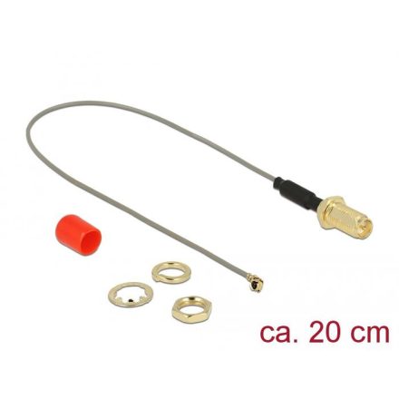 Delock antenna kábel RP-SMA anya> MHF / U.FL-LP-068 apa 20cm (89831)