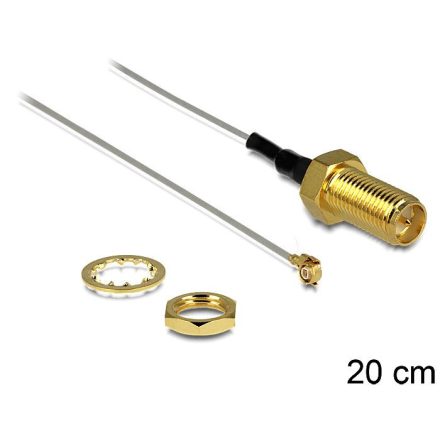 Delock antenna kábel RP-SMA jack > MHF II/U.FL-LP(V)-040 20cm (88810)