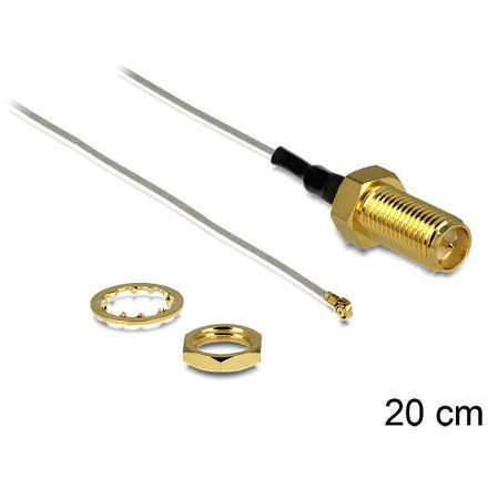 Delock antenna kábel RP-SMA jack > MHF III/U.FL-LP-040 20cm (88813)