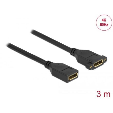 Delock DisplayPort 1.2 kábel 4K 60 Hz 3m (87103)