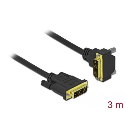 Delock DVI kábel 18+1 apa - 18+1 apa 3m (85903)