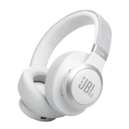 JBL LIVE 770 BTNC Bluetooth zajszűrős fejhallgató fehér (JBLLIVE770NCWHT)