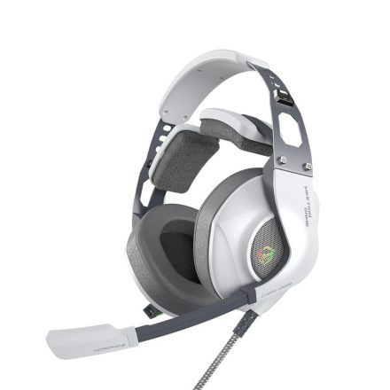 Meetion HP099 gaming headset fehér-szürke (MT-HP099WG)