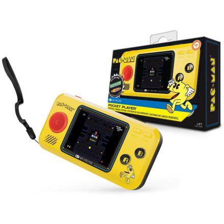 My Arcade DGUNL-3227 Pac-Man 3in1 Pocket Player hordozható játékkonzol fekete-sárga