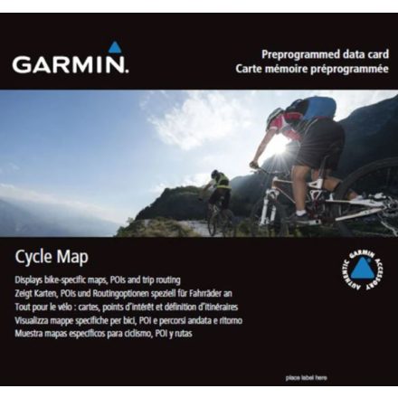 Garmin Cycle Map Europe microSD kerékpáros térkép (010-12347-01)