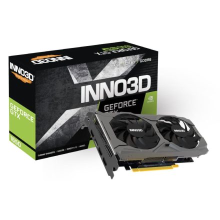 Inno3D GeForce GTX 1650 4GB TWIN X2 OC V3 videokártya (N16502-04D6X-171330N)