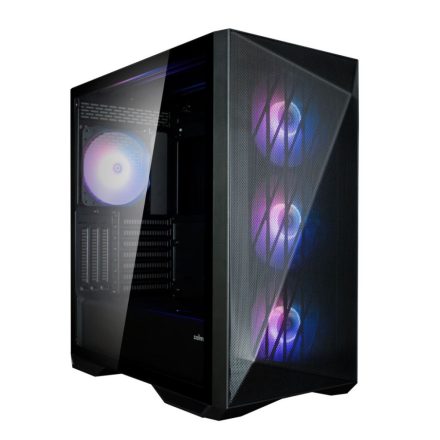 Zalman Z9 Iceberg MS_Black táp nélküli ablakos ház fekete