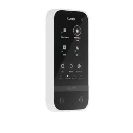 AJAX Keypad TouchScreen WH vezeték nélküli kezelő érintőképernyővel (AJ-K-TS-WH)