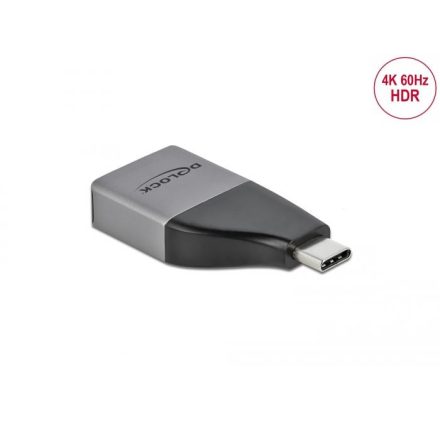 Delock USB Type-C - DisplayPort (DP Alt Mode) kompakt kialakítású adapter 4K, 60Hz (64120)