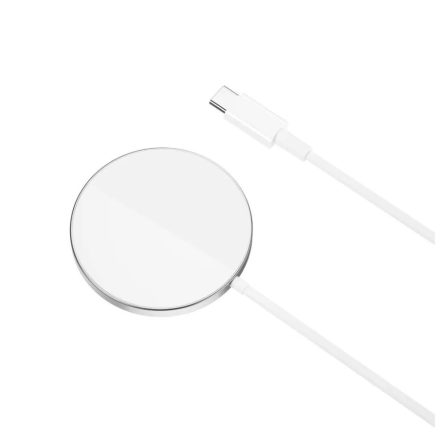 XO CX011 vezeték nélküli Qi Magsafe funkcióval fehér/ezüst (128463)