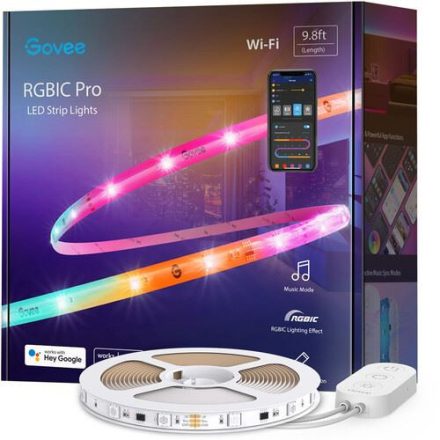 Govee Wi-Fi RGBIC LED Szalag 3m (GOVH619Z)