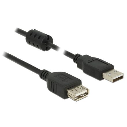 Delock USB 2.0-s bővítőkábel A-típusú csatlakozódugóval > A-típusú csatlakozóhüvellyel (84883)