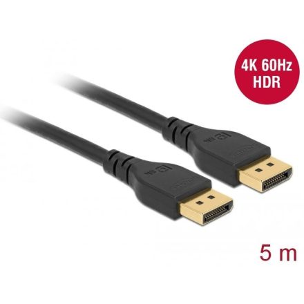 Delock DisplayPort 1.2 kábel 4K 60 Hz 5m (85912)