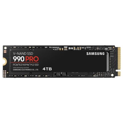 4TB Samsung 990 Pro  SSD 4TB M.2 2280 PCIe 4.0 x4 NVMe 2.0 SSD meghajtó hűtőbordával (MZ-V9P4T0BW) 5 év garanciával!