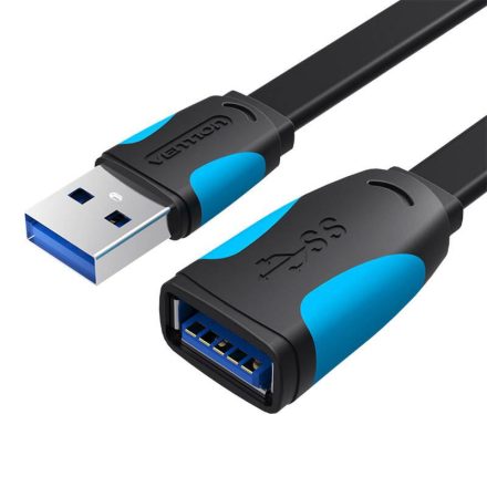 Vention USB 3.0 lapos hosszabító kábel 1m fekete (VAS-A13-B100)