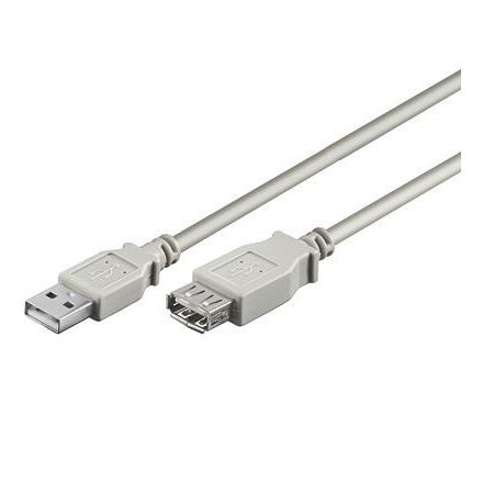 Goobay USB-A 2.0 hosszabbító kábel 1,8 m fehér (50960)