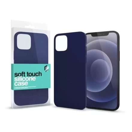 Xpro Apple iPhone 15 Pro készülékhez soft touch silicone case sötét kék (128955)