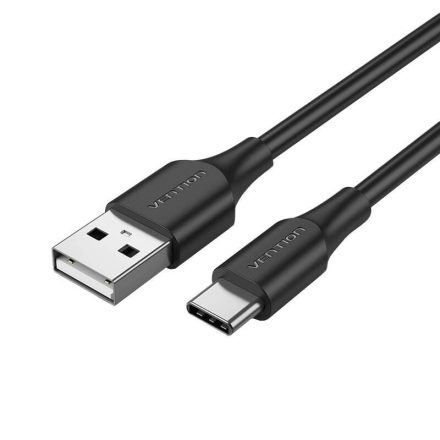 Vention USB 2.0 A - USB-C kábel 3A 1m fekete (CTHBF)