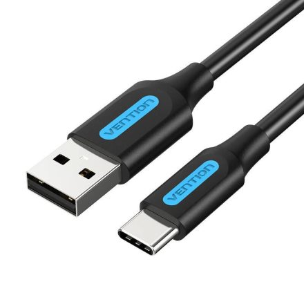 Vention USB 2.0 A - USB-C kábel 3A 3m fekete (COKBI)