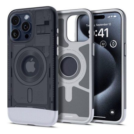 Spigen Classic C1 iPhone 15 Pro hátlaptok szürke (ACS06742)