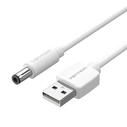 Vention USB - DC tápkábel 5,5mm 0,5m fehér (CEYWD)