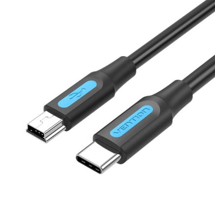 Vention USB 2.0 C - Mini-B kábel 2A 1m fekete (COWBF)