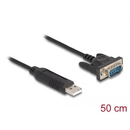 Delock USB 2.0 - RS-232 kábel 50 cm (66461)