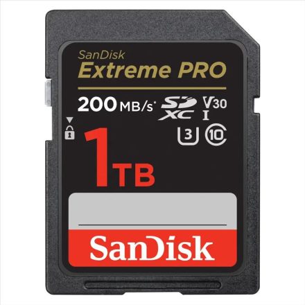 1TB Sandisk Extreme PRO SDXC 200 MB/s & 140 MB/s, UHS-I, Class 10, U3, V30 (SDSDXXD-1T00-GN4IN / 121599)