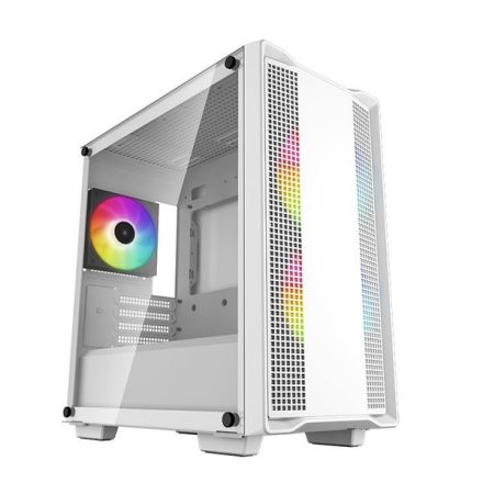 Deepcool CC360 ARGB táp nélküli ablakos Micro-ATX ház fehér (CC360 ARGB WH)